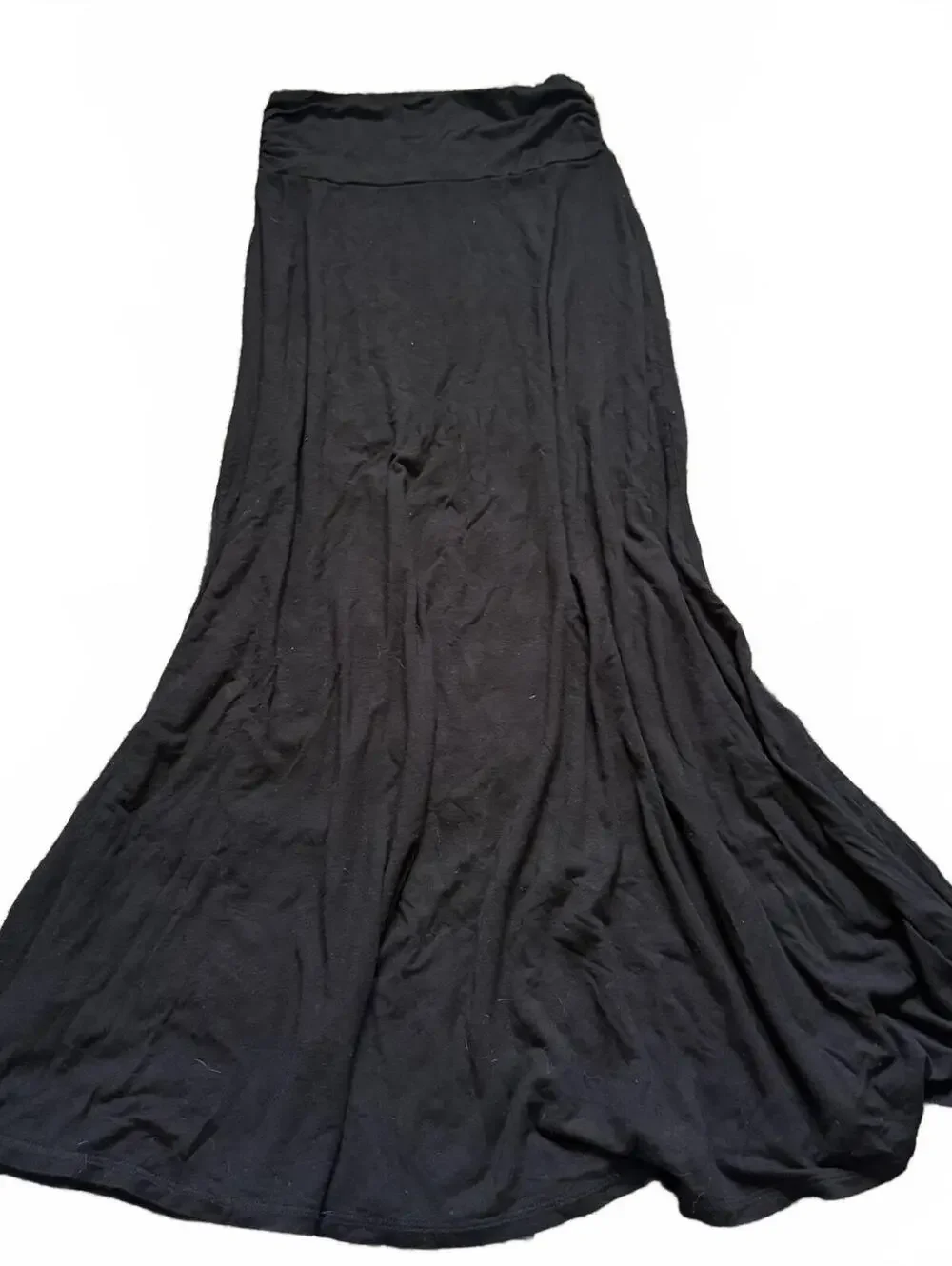 Robeau Black Maxi Mermaid Skirt Womens Size small Flowy Stretch Goth Boho